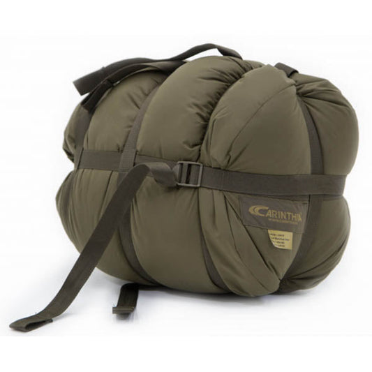 Kunstfaserschlafsack SURVIVAL ONE, Grösse L bis Körpergrosse 200cm Reissverschluss Mitte, Olive