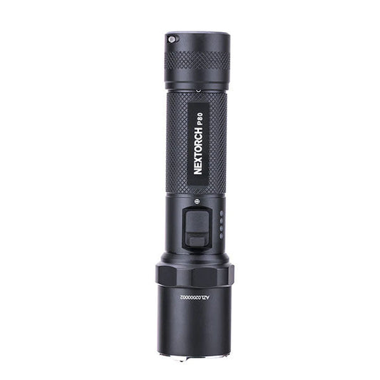 Taktische LED-Taschenlampe P80, 2'100 Lumen (inkl. Akku)