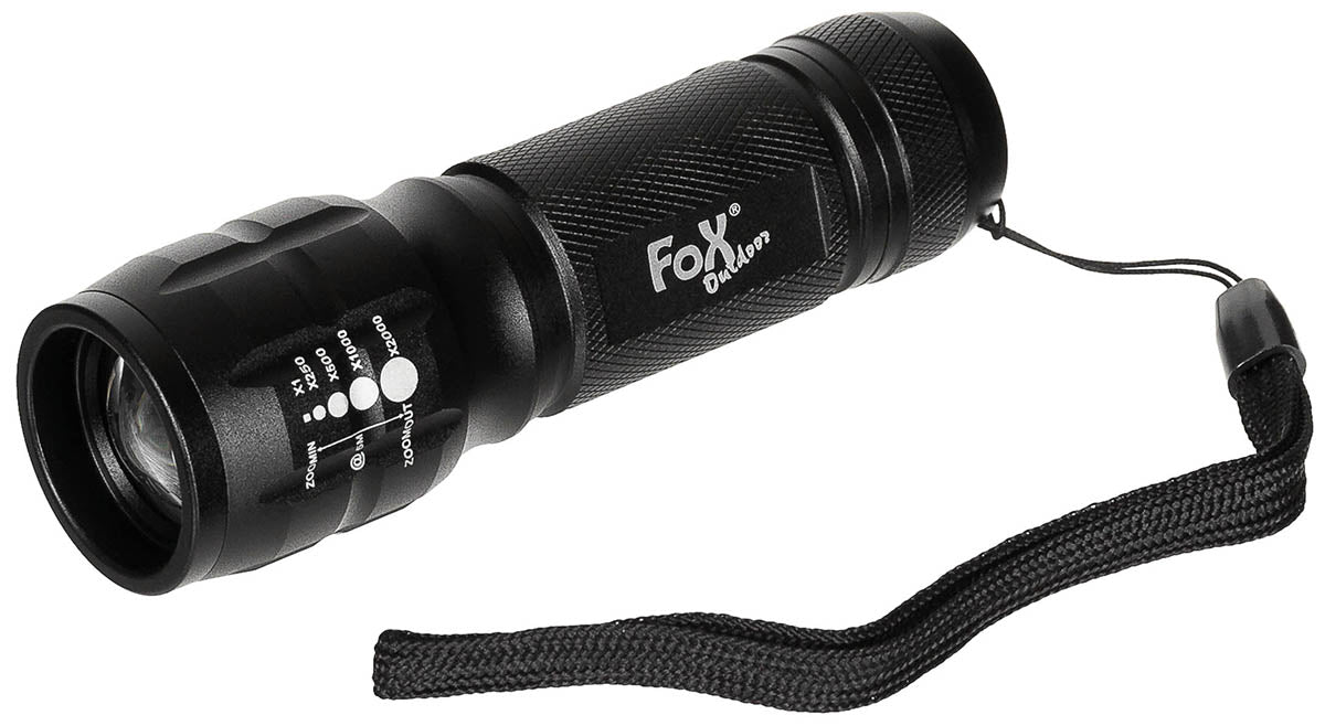 Stablampe, Mini, 3 Watt, Fokus