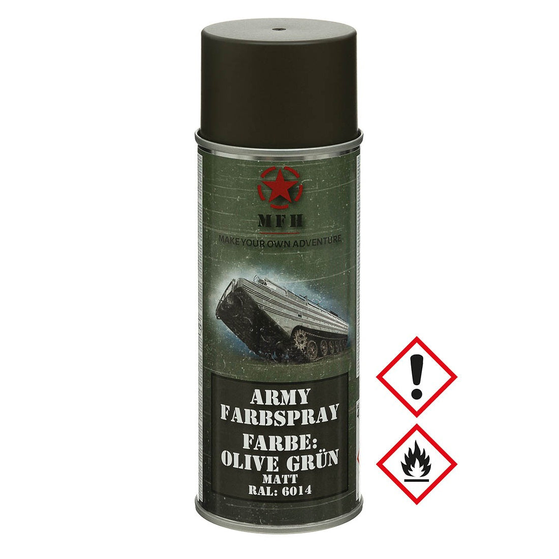 Army Farbspray, OLIV GRÜN, matt, 400 ml
