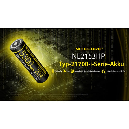 21700 NL2153HPi Akku 5300 mAh
