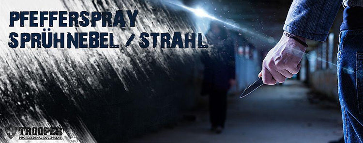 Abwehrspray Sprühnebel / Strahl