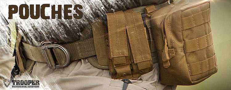 Molle-Pouches an Einsatzgürtel