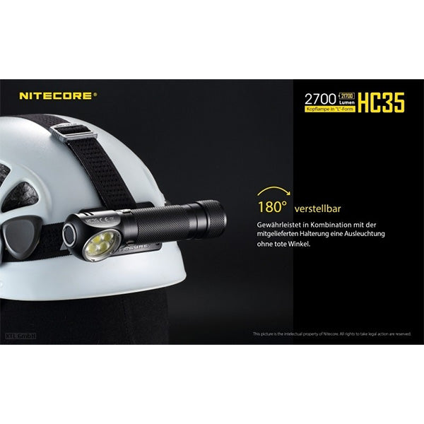 LED-STIRNLAMPE HC35 - 2'700 Lumen, inkl. Akku