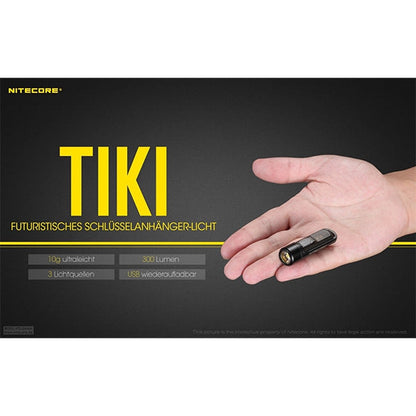 Mini-LED-TASCHENLAMPE TIKI - 300 Lumen, inkl. Akku