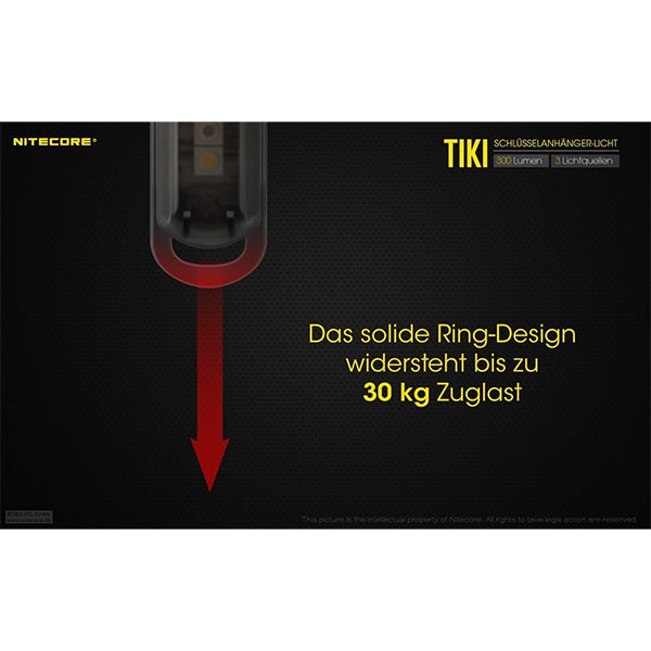 Mini-LED-TASCHENLAMPE TIKI - 300 Lumen, inkl. Akku