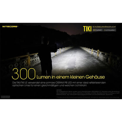 Mini-LED-TASCHENLAMPE TIKI - 300 Lumen, inkl. Akku