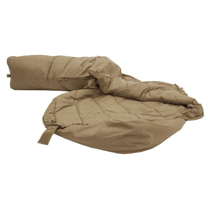 TROPEN Kunstfaserschlafsack, Grösse M, Reissverschluss Links, Sand