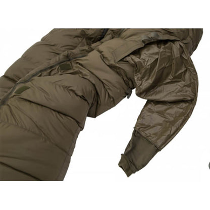 SURVIVAL DOWN 1000 Daunenschlafsack, Reissverschluss Mitte, Olive