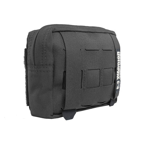 Laser Cut Small Horizontal Utility Pouch, black