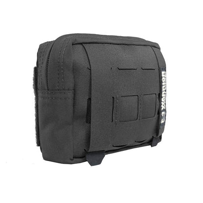 Laser Cut Small Horizontal Utility Pouch, black