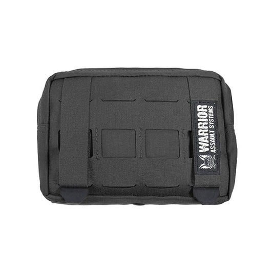 Laser Cut Small Horizontal Utility Pouch, black
