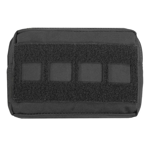 Laser Cut Small Horizontal Utility Pouch, black