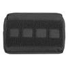 Laser Cut Small Horizontal Utility Pouch, black
