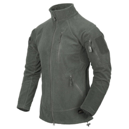 Leichte Einsatzjacke ALPHA TACTICAL JACKET, Grid Fleece, Foliage Green
