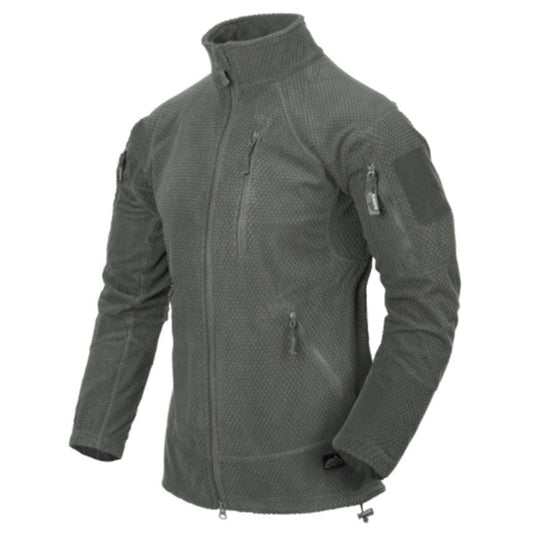 Leichte Einsatzjacke ALPHA TACTICAL JACKET, Grid Fleece, Foliage Green