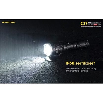 Taktische LED-Taschenlampe CI7, 2'500 Lumen, inkl. Akku