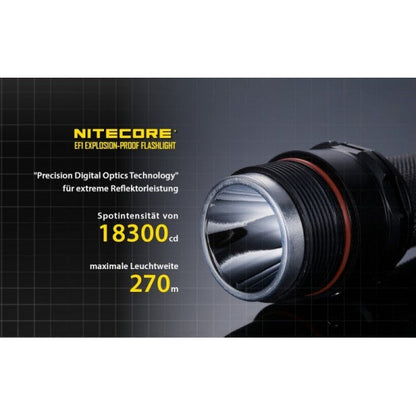Taktische LED-Taschenlampe EF1, 830 Lumen, ohne Akku