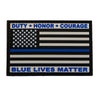 Morale Patch / Klett-Patch - US FLAG BLUE LINE BLUE LIVES MATTER