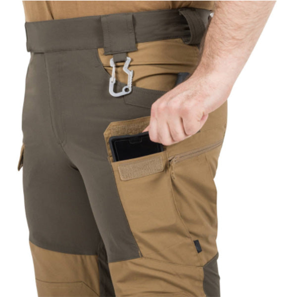 Outdoor-Hose HYBRID OUTBACK PANT, Taiga Green/Black