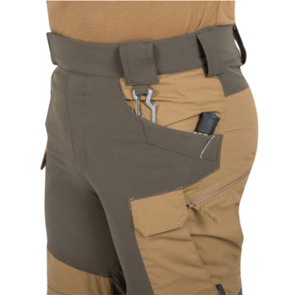 Outdoor-Hose HYBRID OUTBACK PANT, Taiga Green/Black