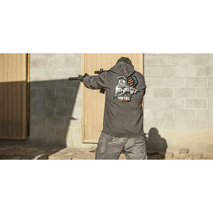 Hoodie GUNVENT STICKUP, dark grey heather