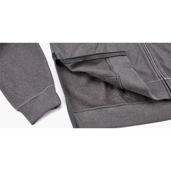 Hoodie GUNVENT STICKUP, dark grey heather