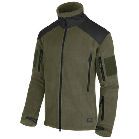Double-Fleece Jacke LIBERTY JACKET, Olive-Black
