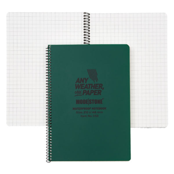 ANY WEATHER ONE PAPER, Spiral-Notizbuch 210x148mm (A5), 50 Blatt