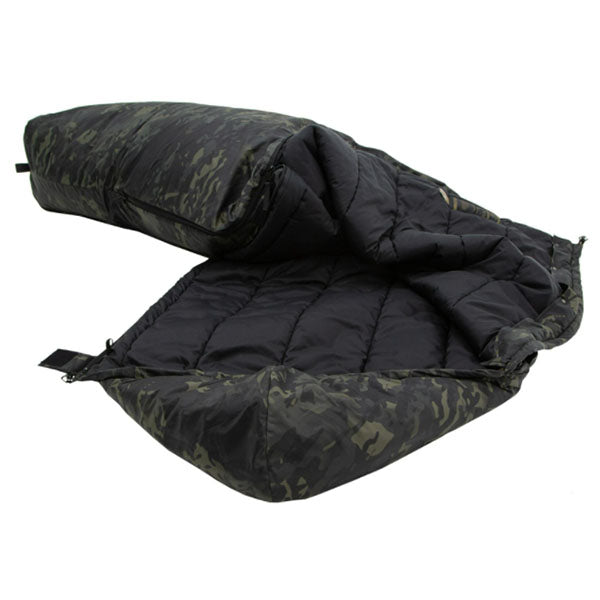 Kunstfaserschlafsack TROPEN, Grösse L, Multicam Black