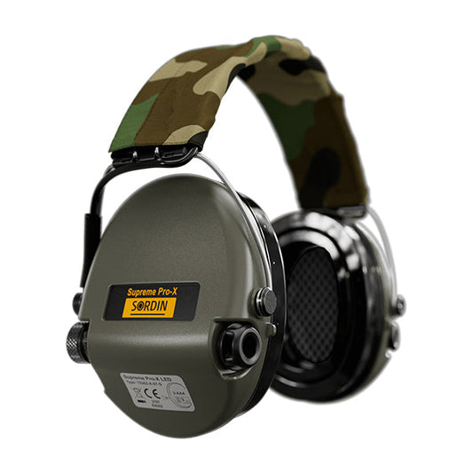 Gehörschutz SURPREME PRO-X LED, Headband, Camo-Green