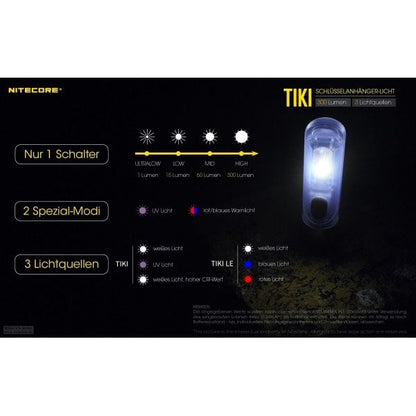 LED-TASCHENLAMPE TIKI LE, 300 Lumen (inkl. Akku), black