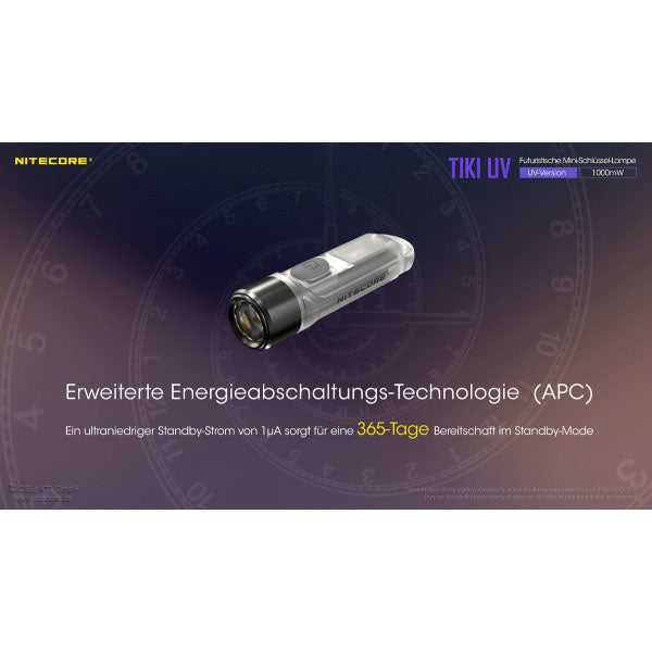 LED-TASCHENLAMPE TIKI UV, 1'000mW (inkl. Akku)