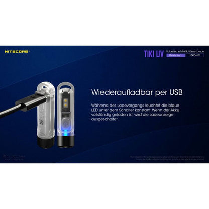 LED-TASCHENLAMPE TIKI UV, 1'000mW (inkl. Akku)