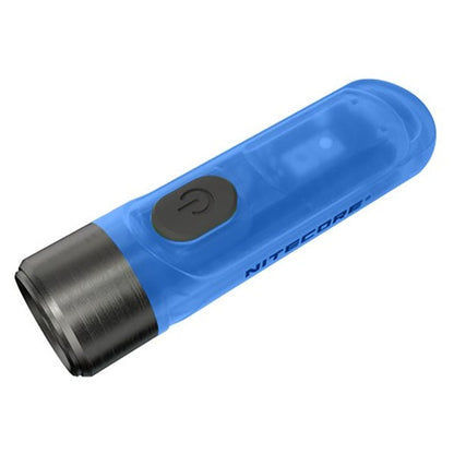 LED-TASCHENLAMPE TIKI GITD blau, 300 Lumen (inkl. Akku)