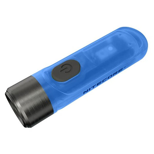 LED-TASCHENLAMPE TIKI GITD blau, 300 Lumen (inkl. Akku)