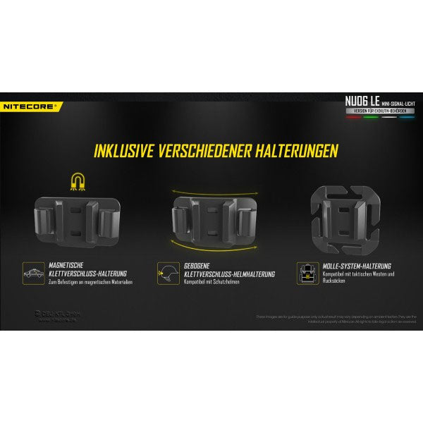 LED-SIGNALLAMPE NU06LE - 15 Lumen (inkl. Akku)