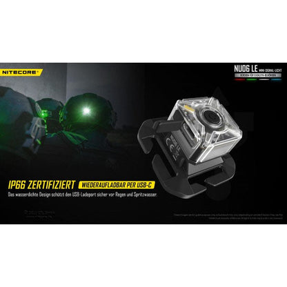 LED-SIGNALLAMPE NU06LE - 15 Lumen (inkl. Akku)