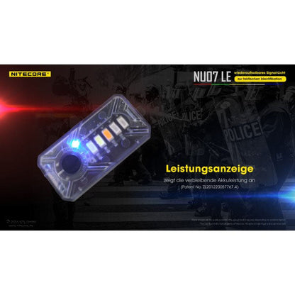 Taktische LED-SIGNALLAMPE NU07LE - 15 Lumen (inkl. Akku)