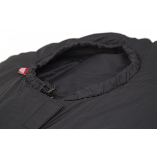 Kunstfaserschlafsack XP TOP, Grösse L, Reissverschluss Mitte, Black