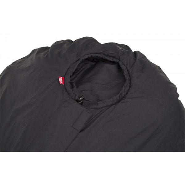 Kunstfaserschlafsack XP TOP, Grösse L, Reissverschluss Mitte, Black