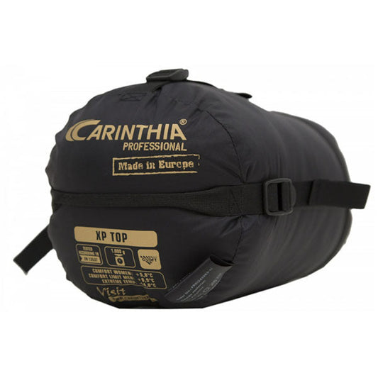Kunstfaserschlafsack XP TOP, Grösse L, Reissverschluss Mitte, Black