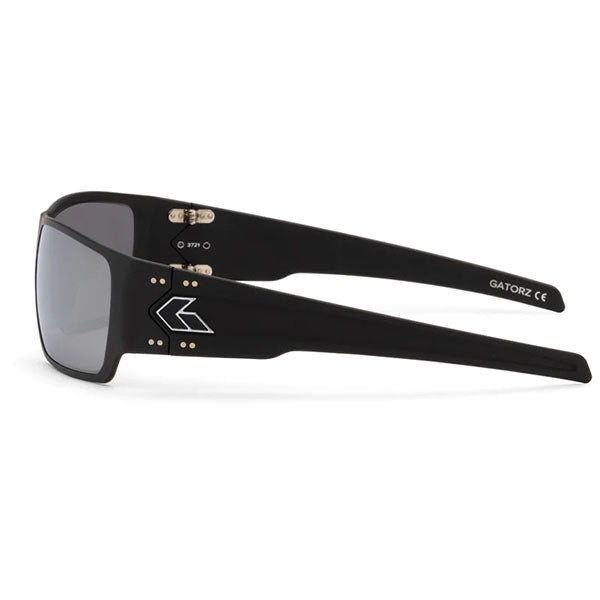 GATORZ Sonnenbrille SPECTER polarisiert (Cerakote / Blackout mit smoked Polarized Gläsern & Chromspiegel)