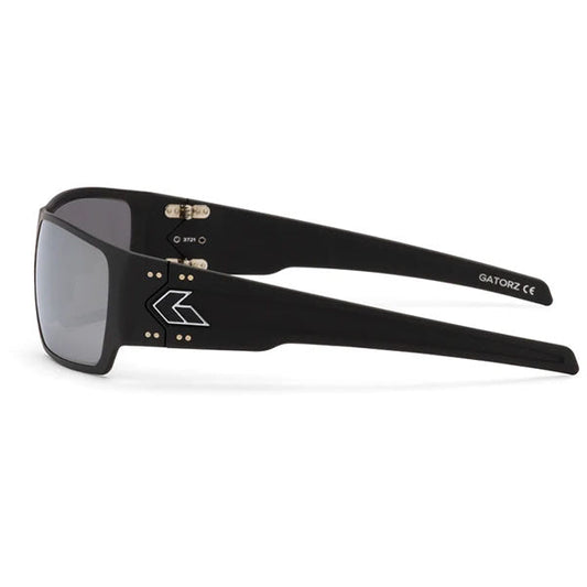 GATORZ Sonnenbrille SPECTER polarisiert (Cerakote / Blackout mit smoked Polarized Gläsern & Chromspiegel)