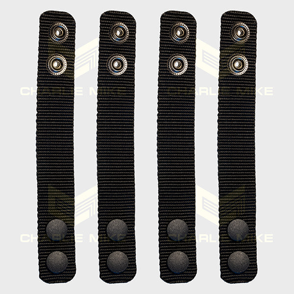 CHARLIE MIKE Gürtelhalter BELTKEEPER, 4-er-Set, schwarz 4-er Set