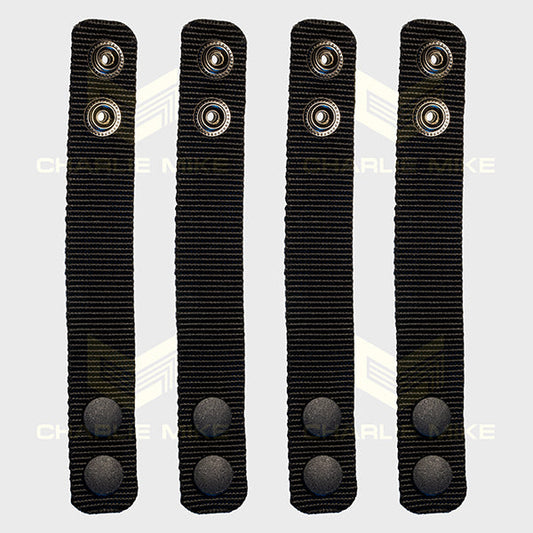CHARLIE MIKE Gürtelhalter BELTKEEPER, 4-er-Set, schwarz 4-er Set