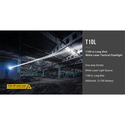 Taktische LED-Taschenlampe T10L, 500 Lumen (inkl. Akku)