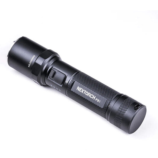Taktische LED-Taschenlampe P81, 3'700 Lumen (inkl. Akku)