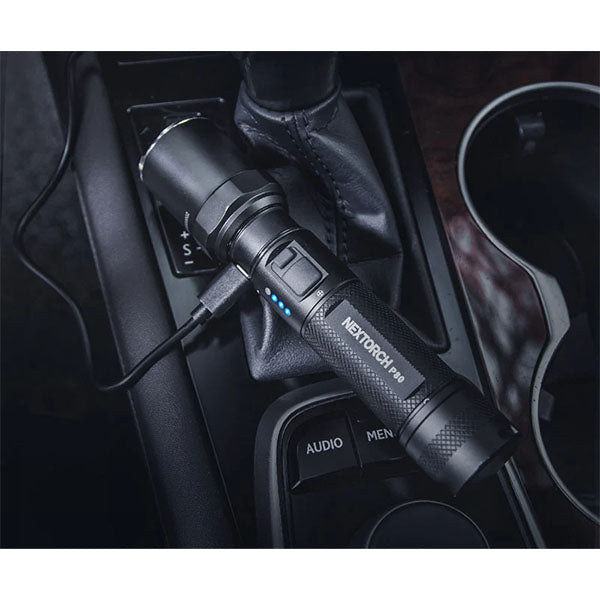Taktische LED-Taschenlampe P80, 2'100 Lumen (inkl. Akku)