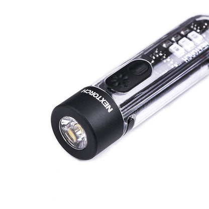 LED-Schlüsselanhänger mit Strobe, 365nm UV, 700 Lumen (inkl. Akku)